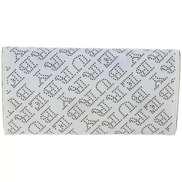 BURBERRY Long Wallet Leather White Auth - Picture 4 of 16